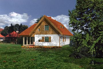  Projekt domu letniskowego WB-3342 (KRA1012) - projekt domu letniskowego parterowego z poddaszem - Zdjęcie 2