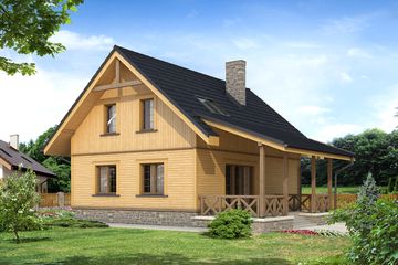  Projekt domu Anka dr-S (BSA1598) - projekt domu parterowego z poddaszem - Zdjęcie 2