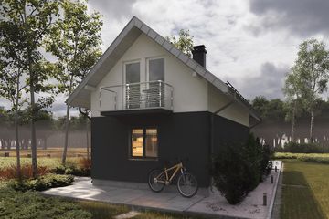  Projekt domu Longinus (1283) (KRD2304) - projekt domu parterowego z poddaszem - Zdjęcie 2