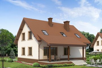  Projekt domu Arnika 2 (BSA1600) - projekt domu parterowego z poddaszem - Zdjęcie 2