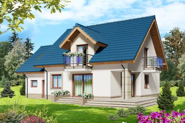  Projekt domu Dilios (WOE1023) - projekt domu parterowego z poddaszem - Zdjęcie 2