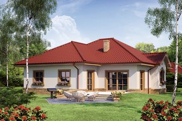  Projekt domu Arystoteles (WRW1131) - projekt domu parterowego - Zdjęcie 2