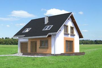  Projekt domu Tola 2.0 (KRD2514) - projekt domu parterowego z poddaszem - Zdjęcie 2