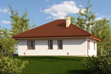  Projekt domu Helena (PRA1053) - projekt domu parterowego - Zdjęcie 2