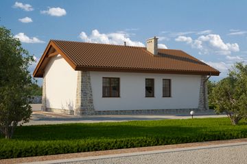  Projekt domu Sylwia (PRA1054) - projekt domu parterowego - Zdjęcie 2