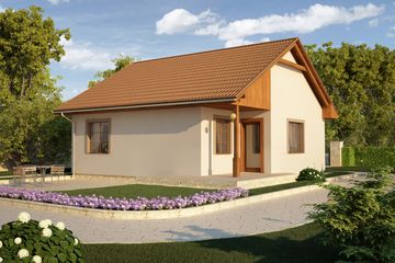 Projekt domu Irena (PRA1058) - projekt domu parterowego - Zdjęcie 2