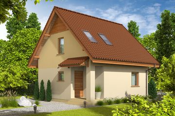  Projekt domu Beatka (WRC1475) - projekt domu parterowego z poddaszem - Zdjęcie 2