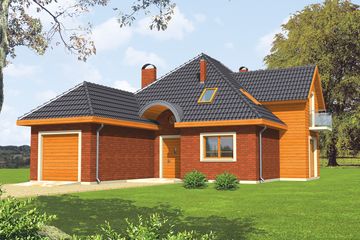  Projekt domu Berta G1 (WRC1479) - projekt domu parterowego z poddaszem - Zdjęcie 2