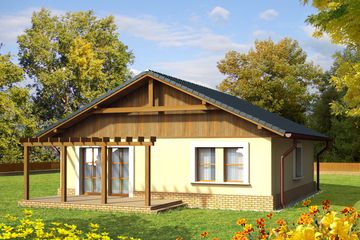  Projekt domu Bogna (WRC1483) - projekt domu parterowego - Zdjęcie 2