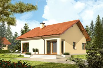  Projekt domu Tori III (wersja B) economic (WRC2065) - projekt domu parterowego - Zdjęcie 2