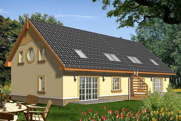  Projekt domu Samba 2 (WRN1085) - projekt domu parterowego z poddaszem - Zdjęcie 2