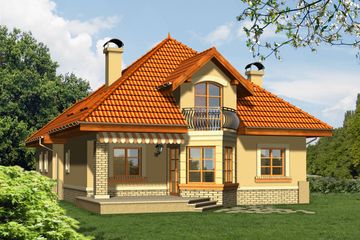  Projekt domu Opal (WRN1094) - projekt domu parterowego z poddaszem - Zdjęcie 2