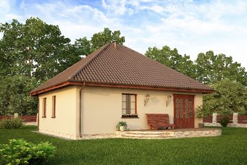  Projekt domu Michał (PRA1050) - projekt domu parterowego - Zdjęcie 2