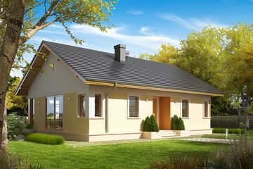  Projekt domu Karmela II (WRC2053) - projekt domu parterowego - Zdjęcie 2