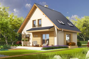  Projekt domu Adriana (WRC2056) - projekt domu parterowego z poddaszem - Zdjęcie 2