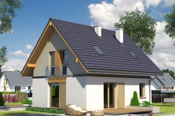  Projekt domu Amol (BSA1922) - projekt domu parterowego z poddaszem - Zdjęcie 2