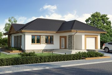  Projekt domu Heron (WRW1086) - projekt domu parterowego - Zdjęcie 2