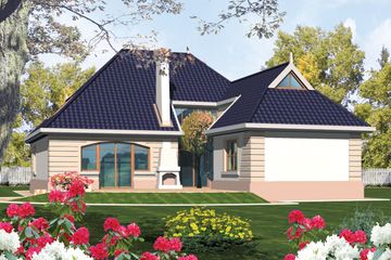  Projekt domu Lidia G1 (WRC1121) - projekt domu parterowego z poddaszem - Zdjęcie 2