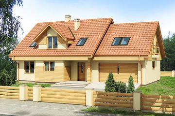  Projekt domu Ptyś 2G (BSB1049) - projekt domu parterowego z poddaszem - Zdjęcie 2