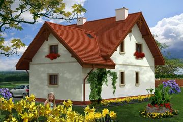  Projekt domu Roseto (KRH1258) - projekt domu parterowego z poddaszem - Zdjęcie 2