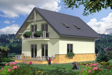  Projekt domu Limone (KRH1259) - projekt domu parterowego z poddaszem - Zdjęcie 2