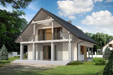 Projekt domu Indygo 2 dr-T (BSA1621) - projekt domu parterowego z poddaszem - Zdjęcie 2