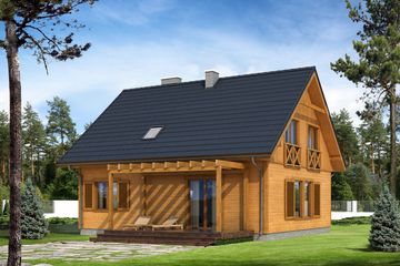  Projekt domu Indygo dr-S (BSA1622) - projekt domu parterowego z poddaszem - Zdjęcie 2