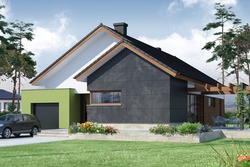  Projekt domu Nestor (WRW1133) - projekt domu parterowego - Zdjęcie 2