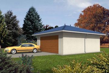  Projekt garażu G2 (WRC1923) - projekt garażu parterowego - Zdjęcie 2