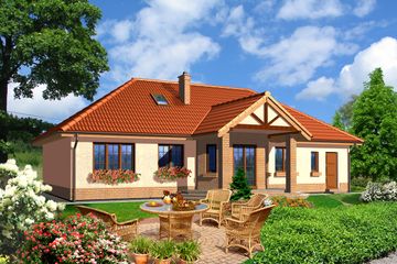  Projekt domu Praga LMB24 (WRB1120) - projekt domu parterowego - Zdjęcie 2