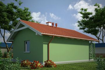  Projekt budynku gospodarczego G57 - Budynek gospodarczy (PRA1069) - projekt budynku parterowego - Zdjęcie 2