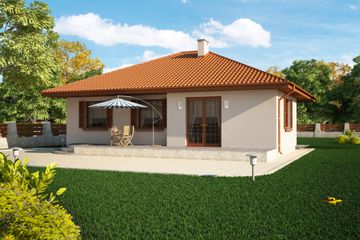  Projekt domu Bartek (PRA1074) - projekt domu parterowego - Zdjęcie 2