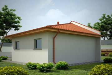  Projekt garażu G62 - Budynek garażowy (PRA1075) - projekt garażu parterowego - Zdjęcie 2