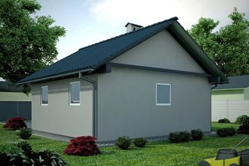  Projekt garażu G67 - Budynek garażowo - gospodarczy (PRA1081) - projekt garażu parterowego - Zdjęcie 2