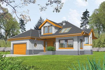  Projekt domu Sofia G2 (WRC1317) - projekt domu parterowego z poddaszem - Zdjęcie 2