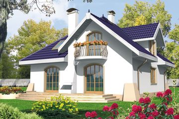  Projekt domu Salma G1 (WRC1321) - projekt domu parterowego z poddaszem - Zdjęcie 2