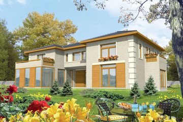  Projekt domu Bona (WRC1488) - projekt domu z pełnym piętrem - Zdjęcie 2