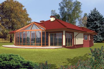  Projekt domu Brenda G2 (WRC1491) - projekt domu parterowego - Zdjęcie 2