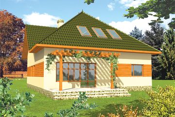  Projekt domu Lilka G1 (WRC1126) - projekt domu parterowego z poddaszem - Zdjęcie 2