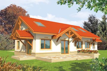  Projekt domu Marcysia G1 (WRC1131) - projekt domu parterowego z poddaszem - Zdjęcie 2