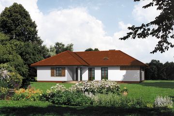  Projekt domu WB-3308 (KRA1049) - projekt domu parterowego - Zdjęcie 2