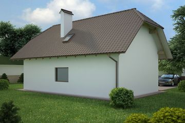  Projekt garażu G98 - Budynek garażowo - gospodarczy (PRA1112) - projekt garażu parterowego - Zdjęcie 2