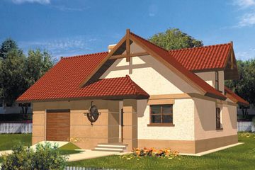  Projekt domu Marianna (WRC1138) - projekt domu parterowego z poddaszem - Zdjęcie 2