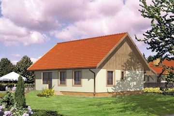  Projekt domu WB-3393 (KRA1069) - projekt domu parterowego - Zdjęcie 2