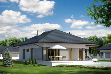  Projekt domu Neptun 6 (BSA1576) - projekt domu parterowego z poddaszem - Zdjęcie 2