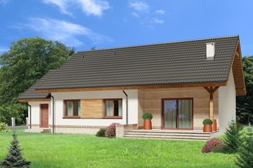  Projekt domu Luana II (WOE1012) - projekt domu parterowego - Zdjęcie 2