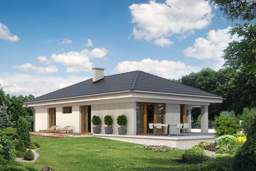  Projekt domu Neptun 5 dr-T (BSA1634) - projekt domu parterowego - Zdjęcie 2