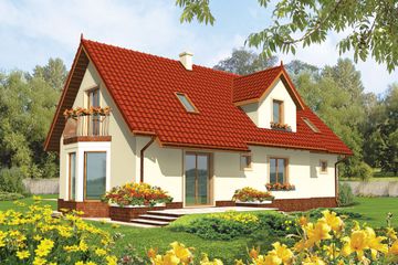  Projekt domu Megi II G1 (WRC1936) - projekt domu parterowego z poddaszem - Zdjęcie 2