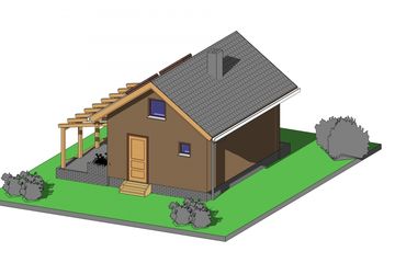  Projekt domu Venezia - M (OLB1066) - projekt domu parterowego - Zdjęcie 2