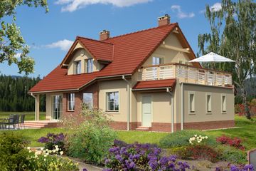  Projekt domu Hamilton LMP94 (WRB1137) - projekt domu parterowego z poddaszem - Zdjęcie 2